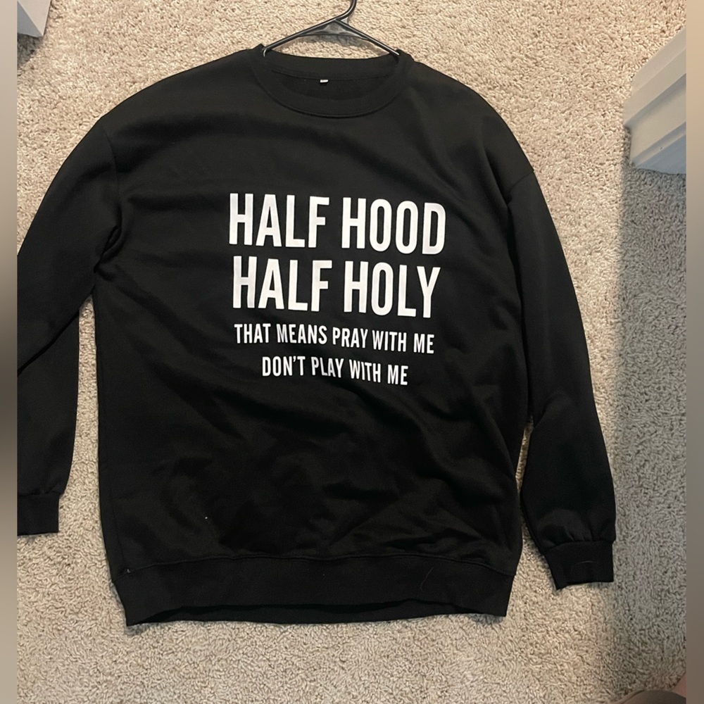 Black Graphic Sweatshirt
